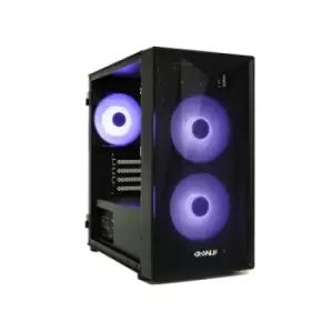 Image of CRONUS Theia Case Gaming Black Micro Tower 1 x USB 3.0 / 2 x USB 2.0 Tempered Glass Side Window Panel Mesh Front Panel for Optimized Airflow Addressab