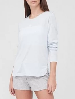 Image of adidas U For U Long Sleeve Top - Light Blue Size M Women