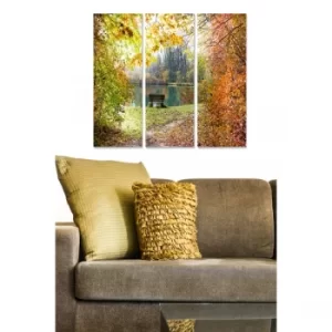 Image of MDF986350 Multicolor Decorative MDF Painting (3 Pieces)