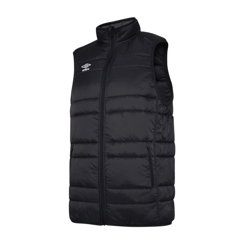Image of Umbro Umbro Men Club Essential Gilet in Black Size: Small Black S Male 5063107747228