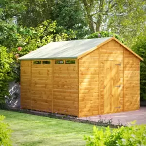 Image of Power Sheds 10 x 10ft Apex Shiplap Dip Treated Security Shed