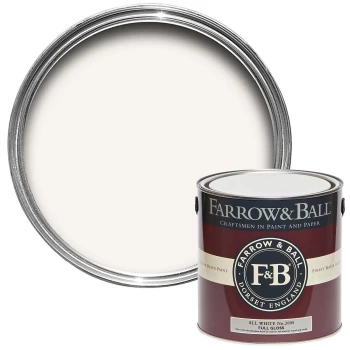 Image of Farrow & Ball Full Gloss Paint All White - 2.5L