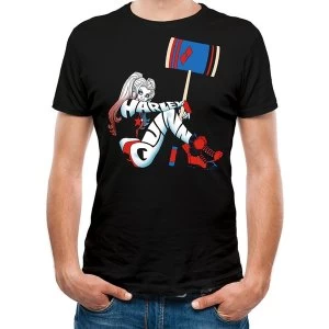 Image of Batman - Harley Quinn Pose Mens X-Large T-Shirt - Black