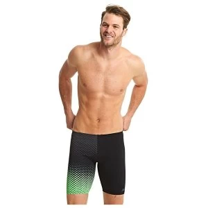 Image of Zoggs Aqualast Bridge Jammer Black/Green 38"