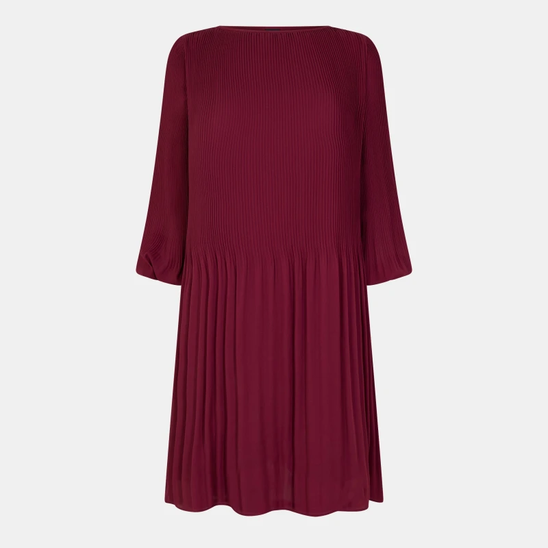 Image of Boss Womens Dasie Skater Dress, Skater Dress Design Dark Red female 4 (XXS)