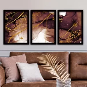 Image of 3SC40 Multicolor Decorative Framed Painting (3 Pieces)