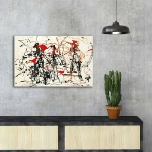 Image of FAMOUSART-070 Multicolor Decorative Canvas Painting