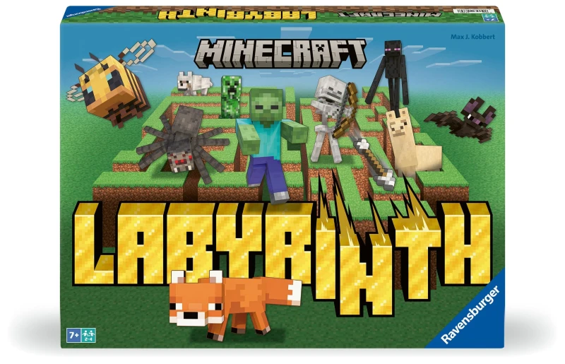 Image of Ravensburger Minecraft Gifts for Boys - Labyrinth The Moving Maze Board Game for Kids and Families - Age 7 Years Up
