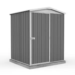 Image of 5' x 5' Absco Regent Apex Metal Shed - Grey (1.52m x 1.44m)