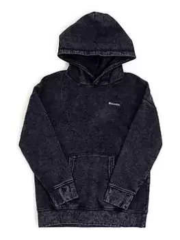 Image of Champion Champion Junior Boys Washed-out Small Logo Overhead Hoody - Navy, Size Xxl=15-16 Years