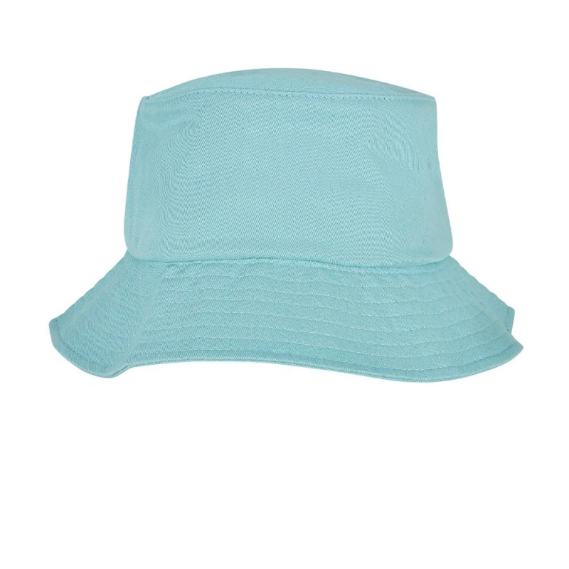 Image of Flexfit Flexfit Men Cotton Twill Bucket Hat in Baby Blue Baby Blue One Size Male 5063300227510