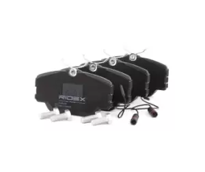 Image of RIDEX Brake pad set 402B0255 Brake pads,Brake pad set, disc brake MERCEDES-BENZ,190 (W201),Stufenheck (W124),W124 T-modell (S124),W124 Coupe (C124)