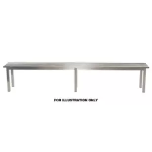 Image of Slingsby Aqua Mezzo Freestanding Changing Room Bench - Stainless Steel 3000mm Wi
