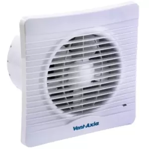Image of Vent Axia Lo-Carbon Silhouette 4" Slimline Low Energy Bathroom Extractor Fan with Humidity Sensor - 441626