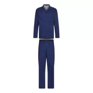 Image of Tommy Hilfiger Ls Pant Woven Set - Blue