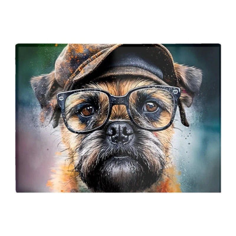 Image of Warren Reed Designer Border Terrier Dog Splashart Chopping Board