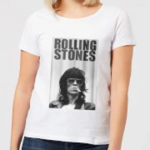 Image of Rolling Stones Keith Smoking Womens T-Shirt - White - M