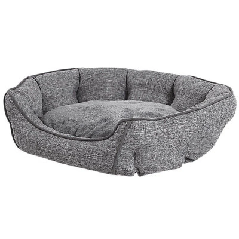 Image of Beliani Scandinavian Pet Bed Candir Linen Grey
