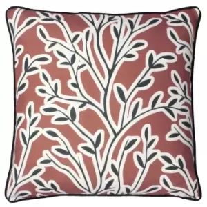 Image of Annika Floral Cushion Brick