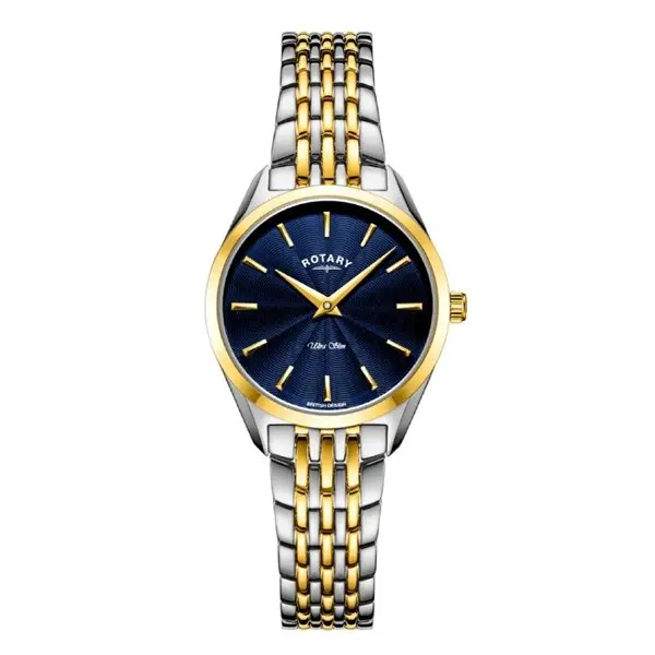 Image of Rotary LB08011/05 Ultra Slim Two Tone Bracelet Watch - W64166