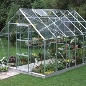 Image of BQ Premier Metal 6x10 Toughened safety glass greenhouse