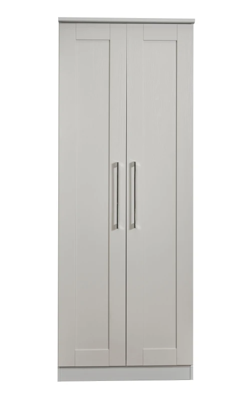 Image of Ripon 2 Door Wardrobe In Grey Ash (Ready Assembled)