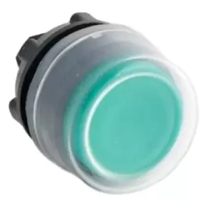 Image of ZB5AP3, PB Head Booted Green Clrsil