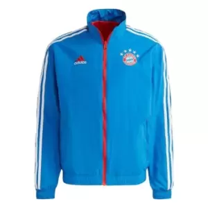 Image of adidas FC Bayern Anthem Jacket Mens - Bright Royal / Red