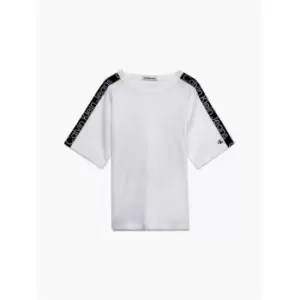 Image of Calvin Klein Jeans Tape T-Shirt - White