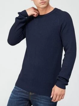 Image of Jack & Jones Textured Crew Neck Jumper