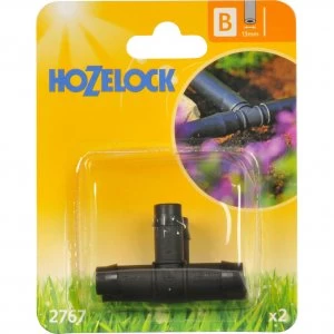 Image of Hozelock CLASSIC MICRO T Piece Connector 1/2" / 12.5mm Pack of 2