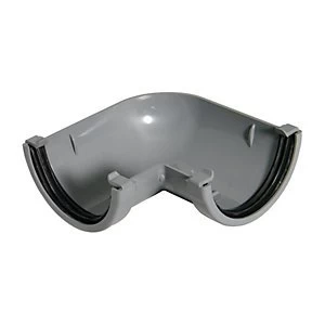 Image of FloPlast RAM1G Miniflo Gutter 90 Deg Bend - Grey