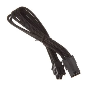 Image of Silverstone 6-pin 25cm PCIe Extension - Black