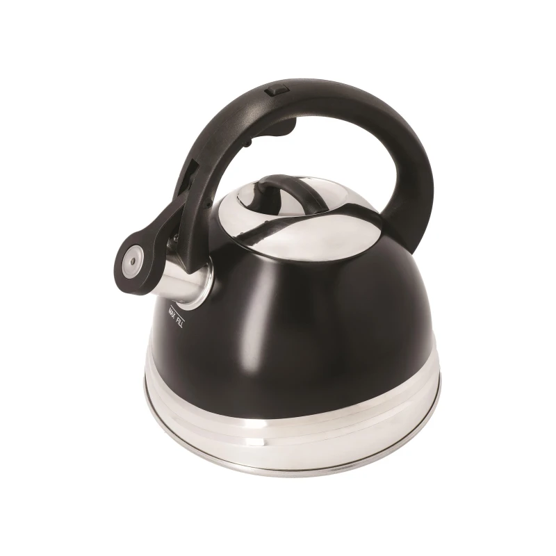 Image of La Cafetiere Induction-Safe Enamel Stovetop Kettle Black