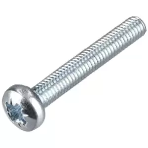 Image of R-TECH 337038 Pozi Pan Head Machine Screws BZP M3 20mm - Pack Of 100