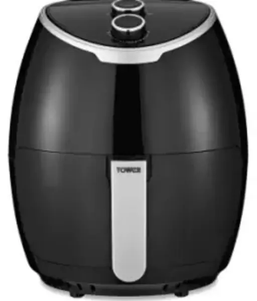 Image of Tower Vortx T17061BLK 1400W 4L Manual Air Fryer