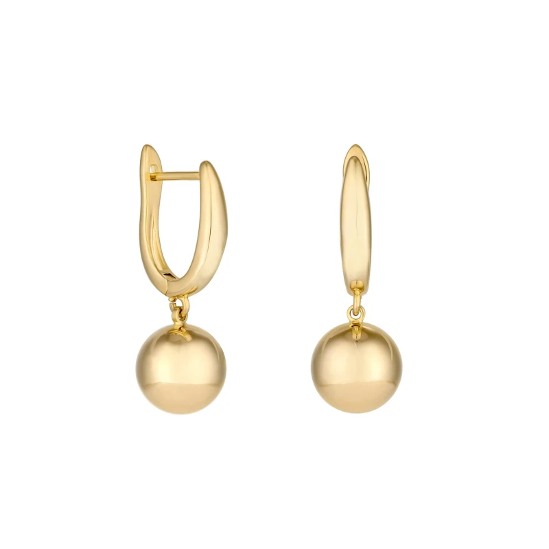 Image of Jon Richard Gold Plated Polished Orb Earrings Jewellery Sets One Size Gold 70979410000