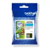 Image of Brother LC422XLC High Capacity Cyan Ink Cartridge (Original)
