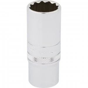 Image of Draper 3/8" Drive Polished Finish Hi-Torq Deep Bi Hexagon Socket Metric 3/8" 19mm