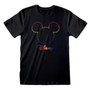 Image of Disney T-Shirt Silhouete - Rainbow Disney Collection Size S