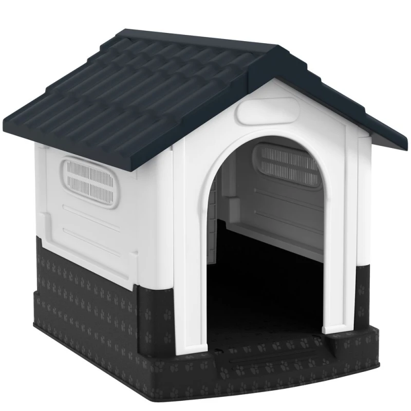 Image of PawHut Pawhut - Dog Kennel for Outside, for xs and s Dogs, 80 x 69 x 76cm Grey 5056725513979