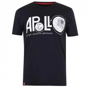 Image of Alpha Industries Apollo 11 Anniversary T Shirt - Rep Blue 07