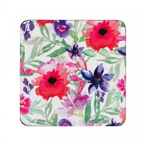 Image of Denby Watercolour Floral Coasters Pack of 6