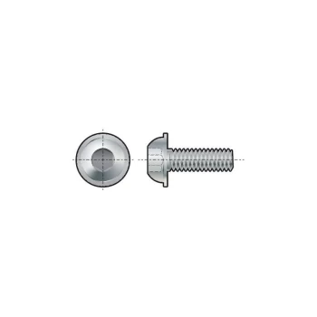Image of M8X25 Skt Button Head Screw Flanged (10.9)- you get 25 - Qualfast