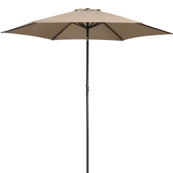 Image of Parasol Taupe 3m Crank & Tilt UV-Protection 50+