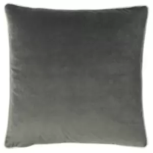 Image of Furn Cohen Velvet Cushion Cover (One Size) (Steel Grey)