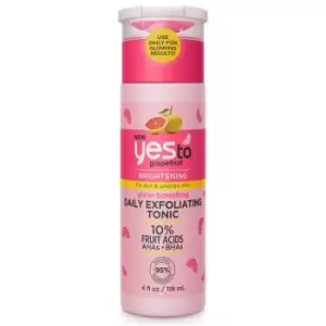 Image of yes to Grapefruit Glow-Boosting Exfoliating Tonic 10% Fruit Acids