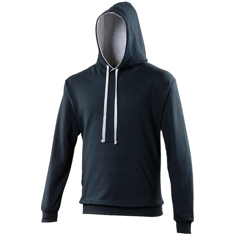 Image of AWDis AWDis Men Varsity Hooded Sweatshirt Hoodie in Navy Size: X-Small Navy XS Male 5054171853663