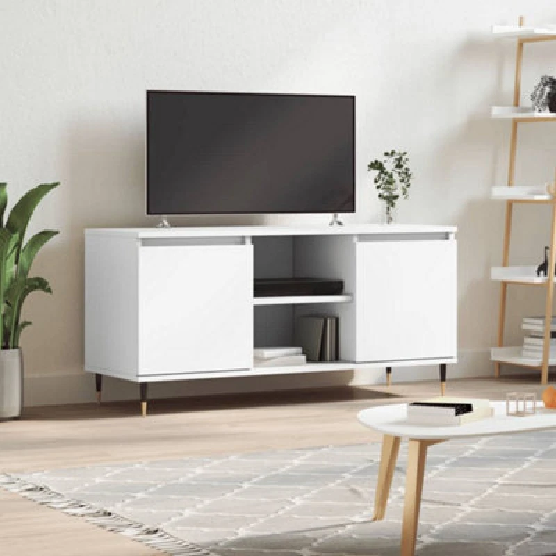 Image of VIDAXL TV Cabinet White 104x35x50cm Engineered Wood Vidaxl 8720845906559