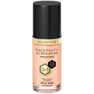Image of Max Factor Facefinity All Day Flawless 3 in 1 Vegan Foundation 30ml (Various Shades) - C30 - PORCELAIN